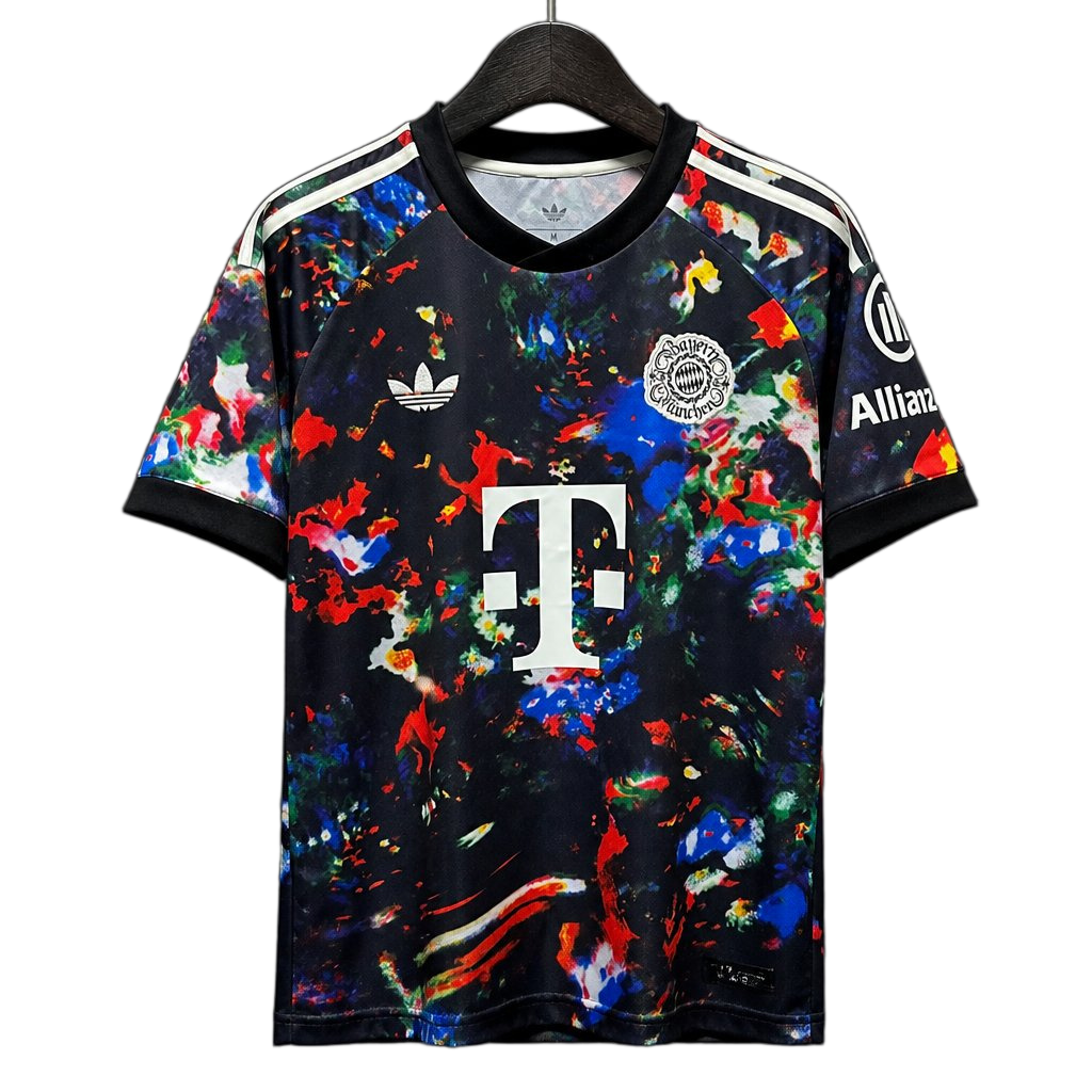 Bayern Munich 2026/27 Third Jersey – Black – Colorful Abstract Splash Print