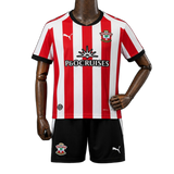 Southampton 2026/27 Home Kit – Kids – White/Red – Vertical Stripes