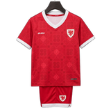 Wales 2026 Home Jersey – Kids – Red – Celtic Pattern