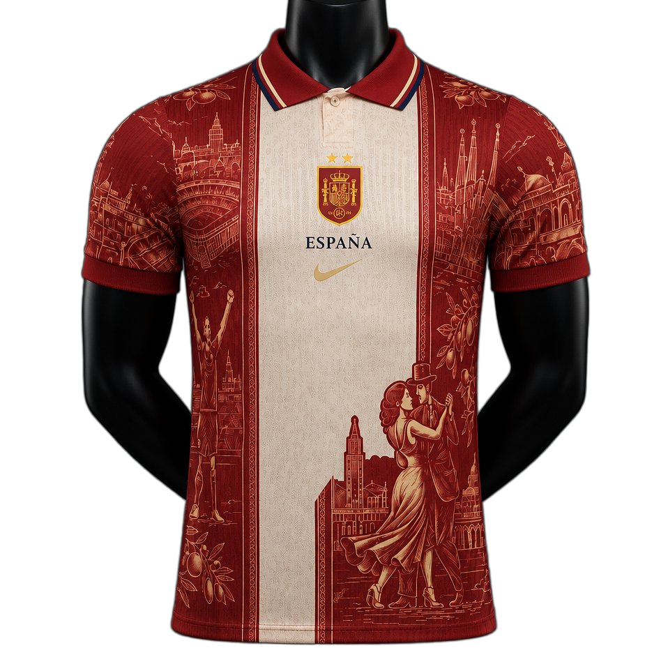 Spain 2026/27 Jersey – Player Version – Special Edition – Polo Collar
