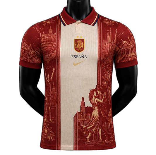 Spain 2026/27 Jersey – Player Version – Special Edition – Polo Collar