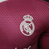 Real Madrid 2026/27 Away Jersey – Player Version – Long Sleeve – Red