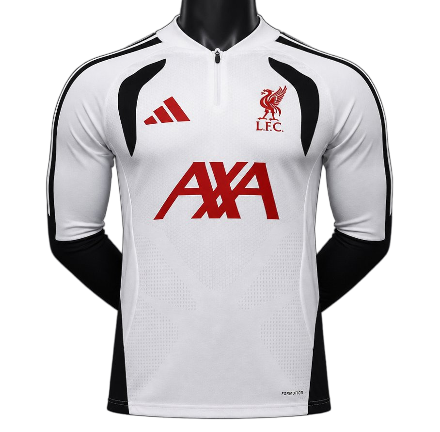 Liverpool 2026/27 Jersey – Player Version – Long Sleeve – White