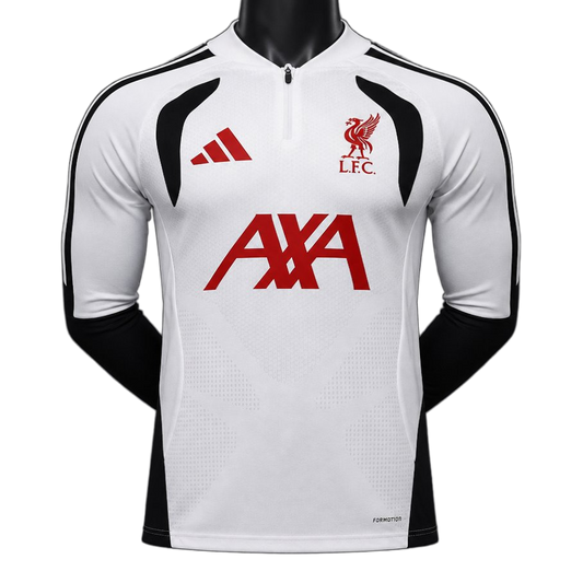 Liverpool 2026/27 Jersey – Player Version – Long Sleeve – White