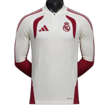 Real Madrid 2026/27 Jersey – Player Version – Long Sleeve – White/Red