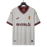 Real Murcia 2026/27 Away Jersey – White – Maroon Baroque Pattern