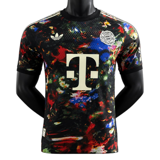 Bayern Munich 2026/27 Third Jersey – Player Version – Black – Floral Abstract Allover Print