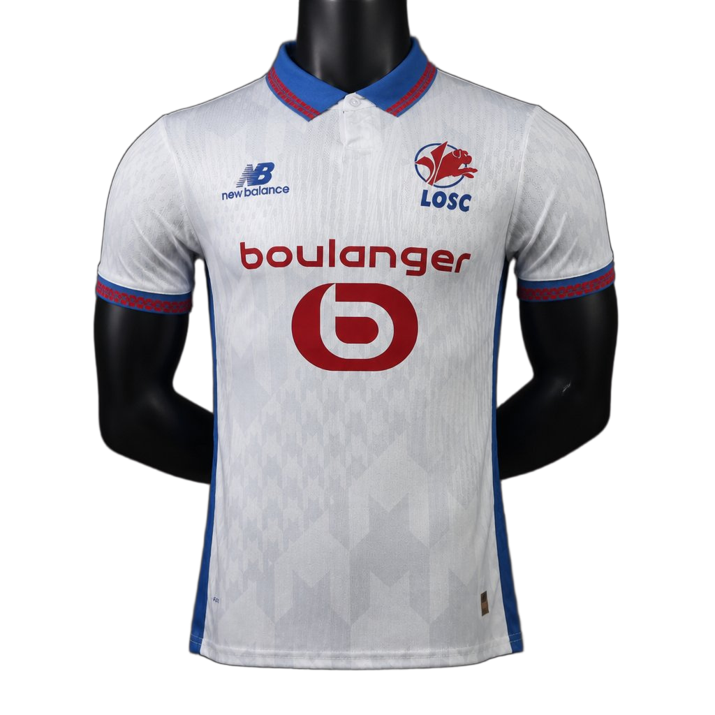 Lille OSC 2026/27 Away Jersey – Player Version – White – Losc