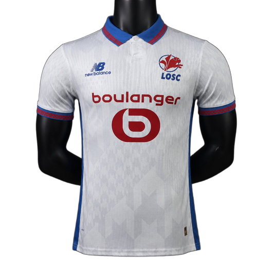 Lille OSC 2026/27 Away Jersey – Player Version – White – Losc