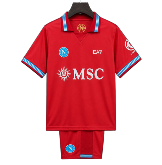 Napoli 2026/27 Away Jersey – Kids – Red