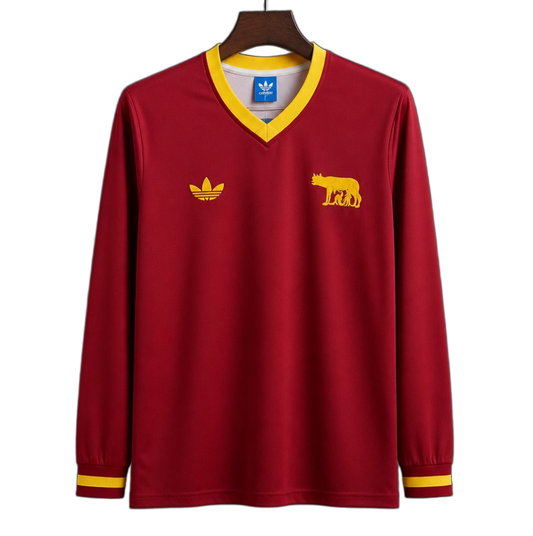 Roma 2026/27 Home Jersey – Long Sleeve – As Centenary
