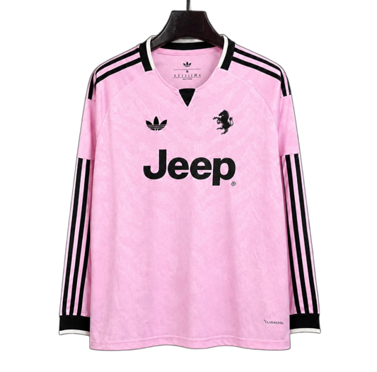 Juventus 2026/27 Away Jersey – Long Sleeve – Pink