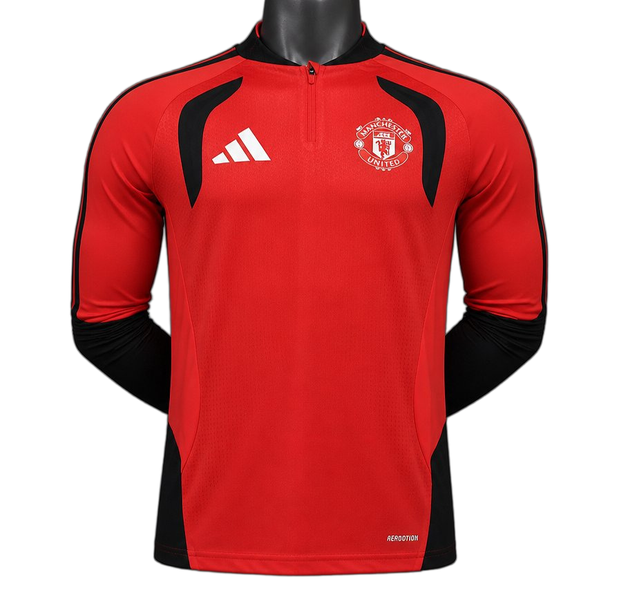 Manchester United 2026/27 Home Jersey – Player Version – Long Sleeve – Red