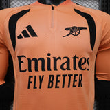 Arsenal 2026/27 Home Jersey – Player Version – Long Sleeve – Orange