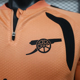 Arsenal 2026/27 Home Jersey – Player Version – Long Sleeve – Orange