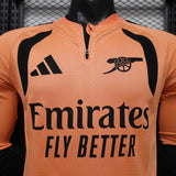 Arsenal 2026/27 Home Jersey – Player Version – Long Sleeve – Orange