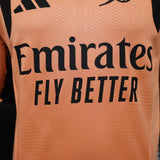 Arsenal 2026/27 Home Jersey – Player Version – Long Sleeve – Orange