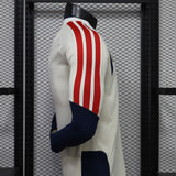 Manchester United 2026/27 Away Jersey – Player Version – Long Sleeve – White
