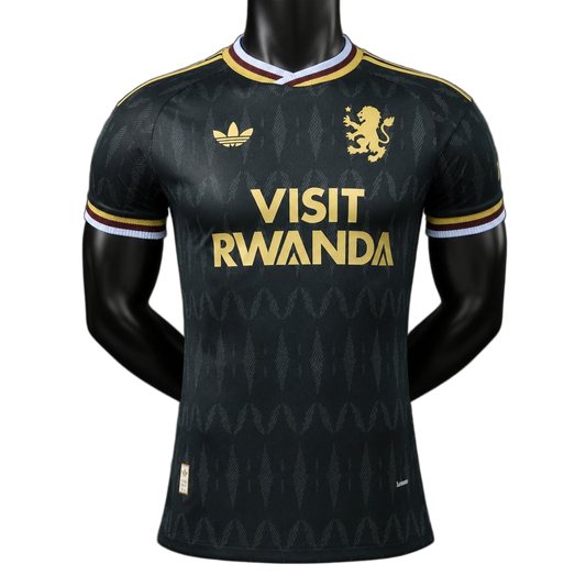 Aston Villa 2026/27 Away Jersey – Player Version – Black