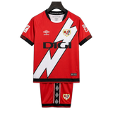Rayo Vallecano 2026/27 Away Kit – Kids – Red