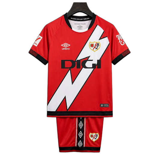Rayo Vallecano 2026/27 Away Kit – Kids – Red