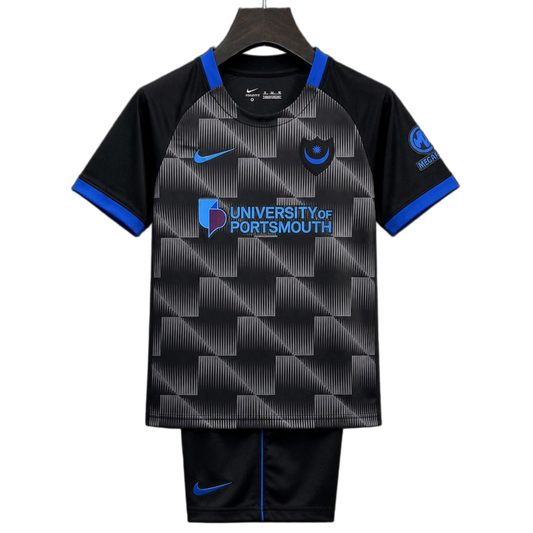Portsmouth 2026/27 Third Kit – Kids – Black