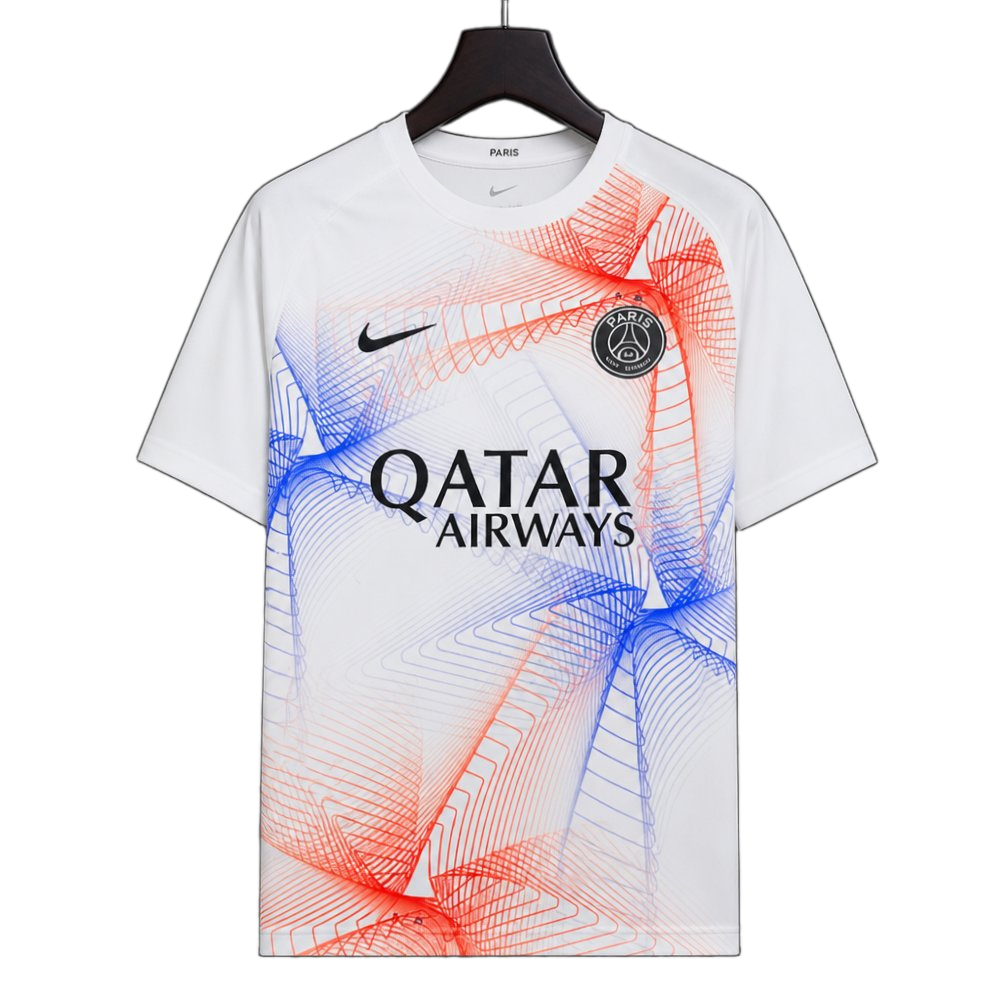 PSG 2026/27 Training Jersey – White/Red/Blue