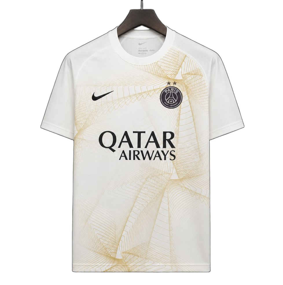 PSG 2026/27 Training Jersey – White/Gold