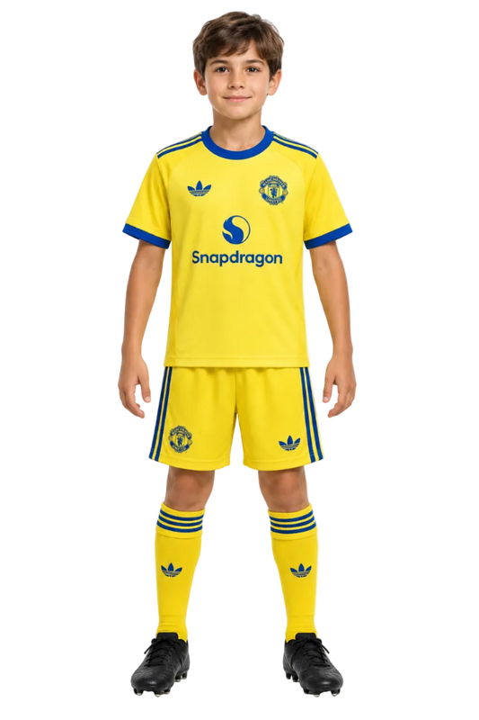 Manchester United 2026/27 Goalkeeper Jersey – Kids – Yellow