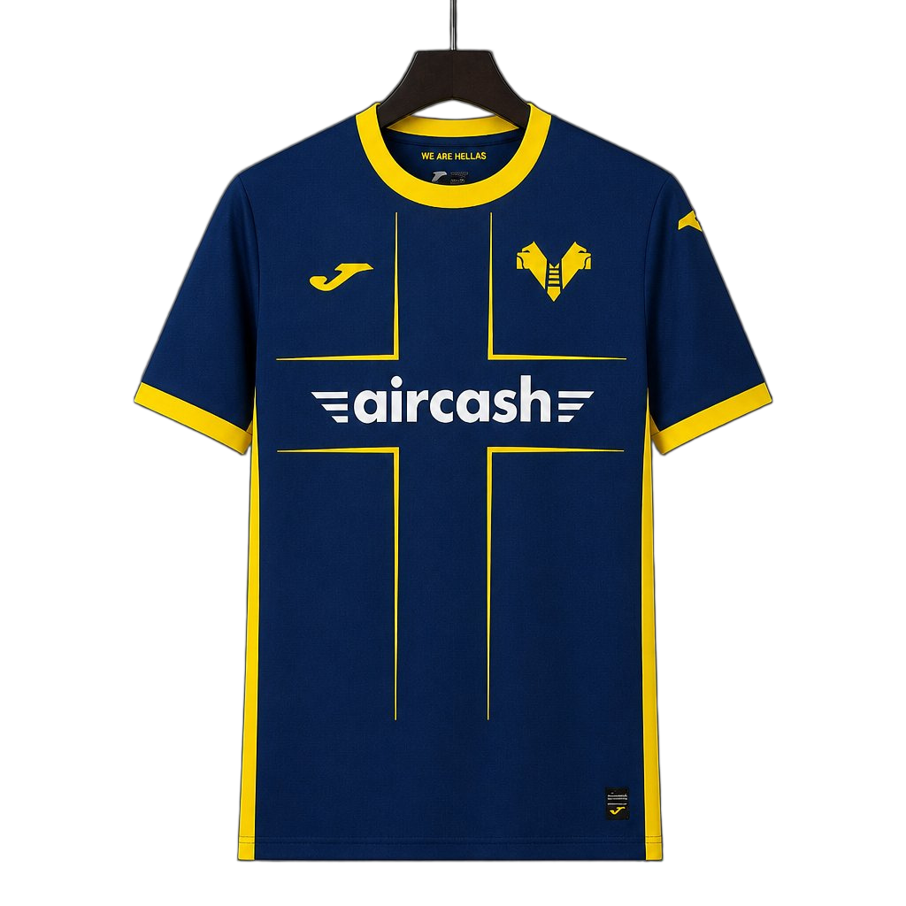 Hellas Verona 2026/27 Home Jersey – Blue/Yellow