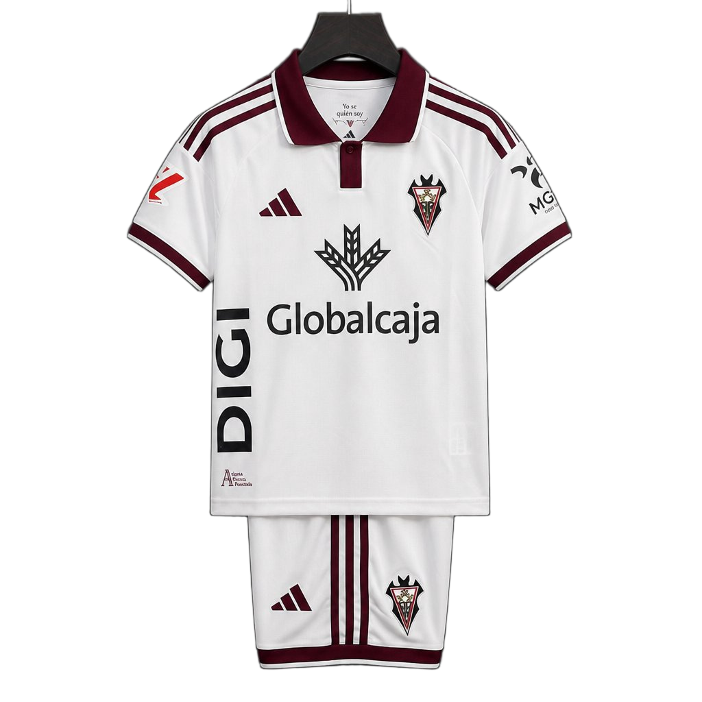 Albacete Balompie 2026/27 Home Kit – Kids – White