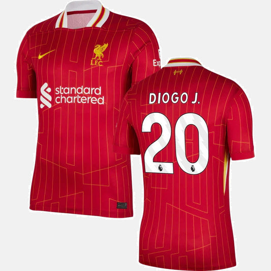 Liverpool 2024/25 Home Jersey - Diogo J. #20