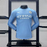Manchester City Player 2024/25 Home Jersey Long Sleeve