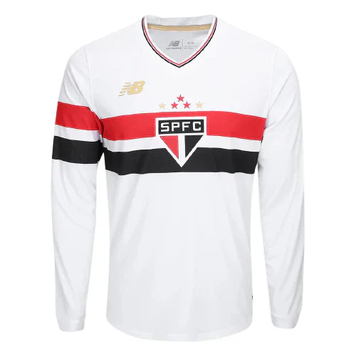 São Paulo 2025/26 Home Jersey - Long Sleeve