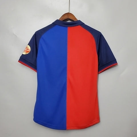 Barcelona 100 Years 1999 Retro Jersey Blue and Claret