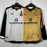 100th Anniversary Manchester United 2001/02 Home Retro Jersey - Long Sleeve