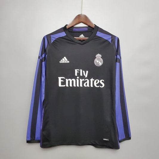 Real Madrid 2015/16 Away Retro Jersey - Long Sleeve
