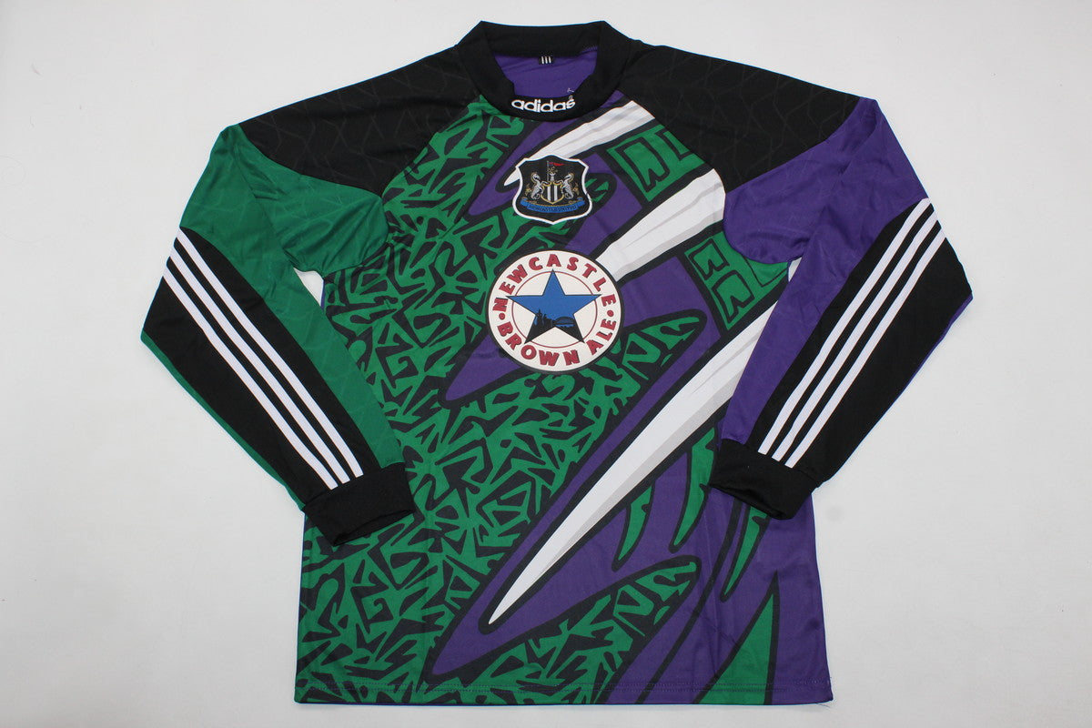 Newcastle 1995/96 Home Retro Jersey GK Goalkeeper Purple - Long Sleeve