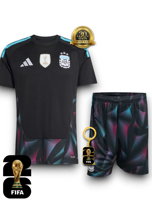 Kids Kit Argentina World Cup 2026 Goalkeeper Jersey