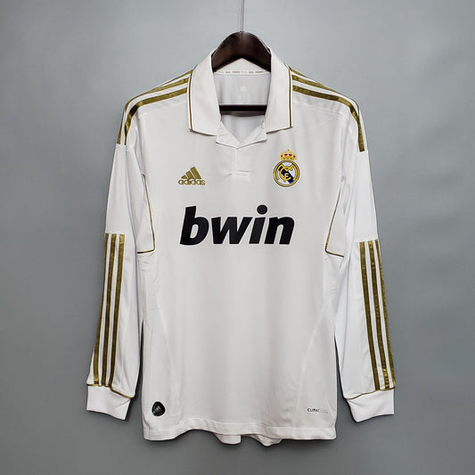 Real Madrid 2011/12 Home Retro Jersey - Long Sleeve