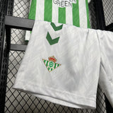 Real Betis 2024/25 Home Kids Kit Jersey