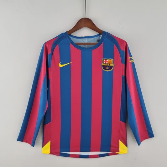 Barcelona 2005/06 Home Retro Jersey - Long Sleeve