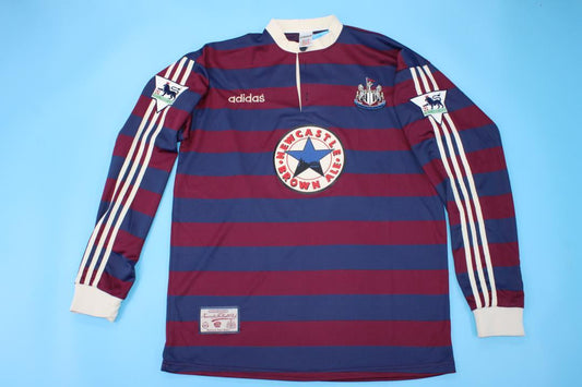 Newcastle 1995/96 Away Retro Jersey - Long Sleeve