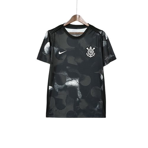Corinthians 2025/26 Pre-Match Jersey - Black - Fan Version