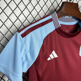 Aston Villa 2024/25 Home Kids Kit Jersey