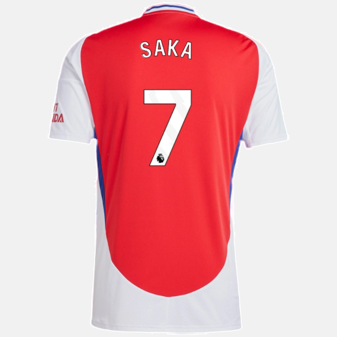 #7 Saka Arsenal 2024/25 Home Jersey - Red and White