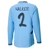 #2 Walker Manchester City 2024/25 Home Jersey Long Sleeve
