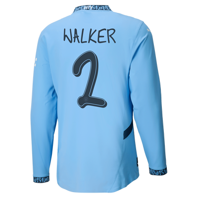 #2 Walker Manchester City 2024/25 Home Jersey Long Sleeve