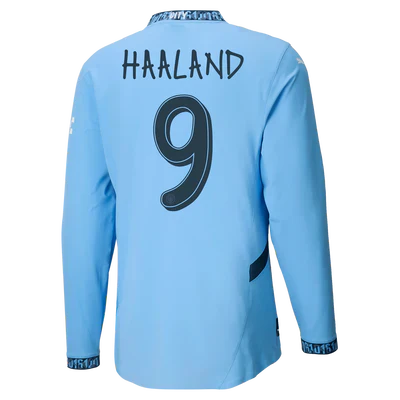 #9 Haaland Manchester City 2024/25 Home Jersey Long Sleeve