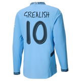 #10 Grealish Manchester City 2024/25 Home Jersey Long Sleeve